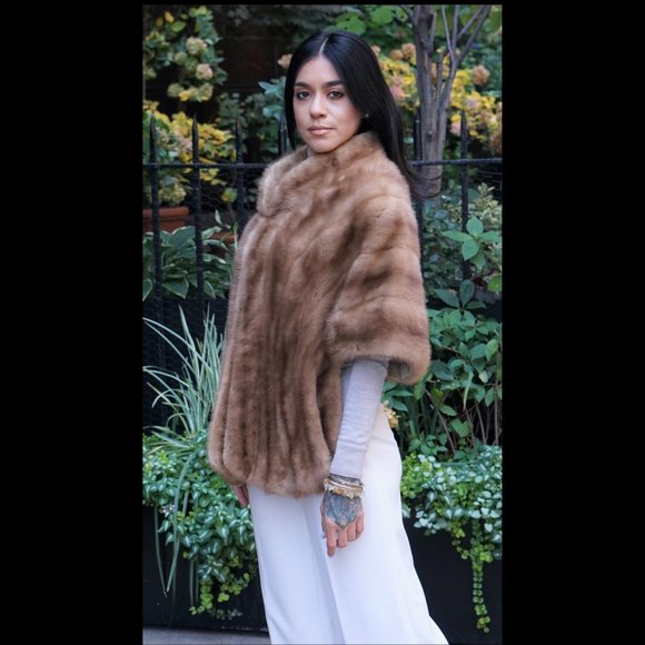 Pre-owned Vintage Pastel Mink Stole - Picture 3 of 3